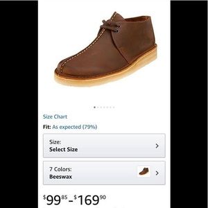 Clark's Desert Trek Shoes; Men's Size 8